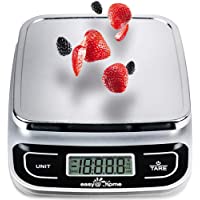 Easy@Home Báscula de Cocina Digital 5 kg o 11 lbs - Báscula del alimento con una alta precisión 1g multifunción…